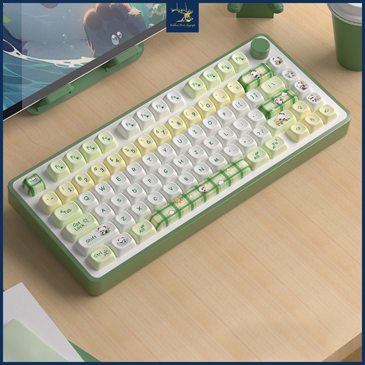 Bộ Keycap MOA PBT Cao Cấp, Phối Màu Xanh Trắng, Phù Hợp Nhiều Layout Bàn Phím Cơ - Ảnh 4