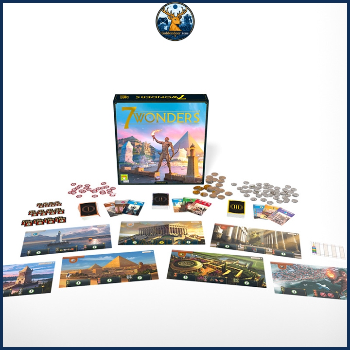 Bộ Bài Trò Chơi Board Game Vui Nhộn 7 Wonders Bản Tiếng Anh, Bộ Bài 7 Kỳ Quan Chất Lượng Cao - Ảnh 6