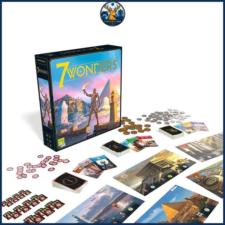 Bộ Bài Trò Chơi Board Game Vui Nhộn 7 Wonders Bản Tiếng Anh, Bộ Bài 7 Kỳ Quan Chất Lượng Cao - Ảnh 4