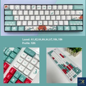 Bộ keycap Coral Sea XDA phù hợp nhiều layout