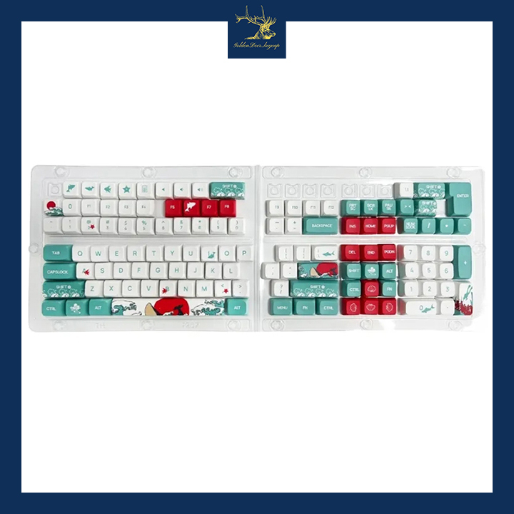 Bộ keycap Coral Sea XDA trang trí bàn phím cơ