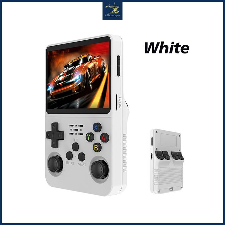 Máy chơi game cầm tay R36S màu trắng