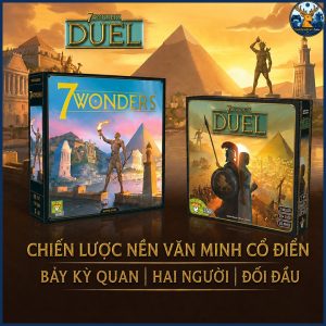 Bộ Bài Trò Chơi Board Game Vui Nhộn 7 Wonders Bản Tiếng Anh, Bộ Bài 7 Kỳ Quan Chất Lượng Cao