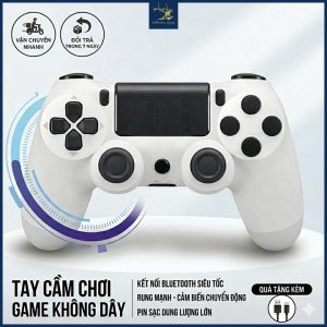 Tay cầm P4 Bluetooth không dây chơi game