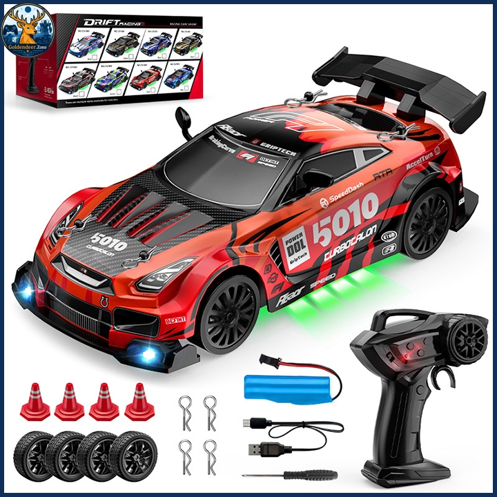 Xe Điều Khiển Từ Xa Drift Tỷ Lệ 1:24, Tốc Độ Cao Có Đèn Led, Xe Điều Khiển RC 1/24 - Ảnh 6